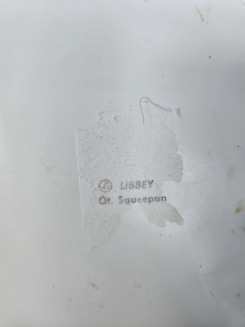 Libbey White Porcelain Dish